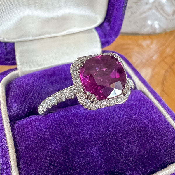 Ruby & Diamond Ring, Cushion 2.15ct. - Image 3