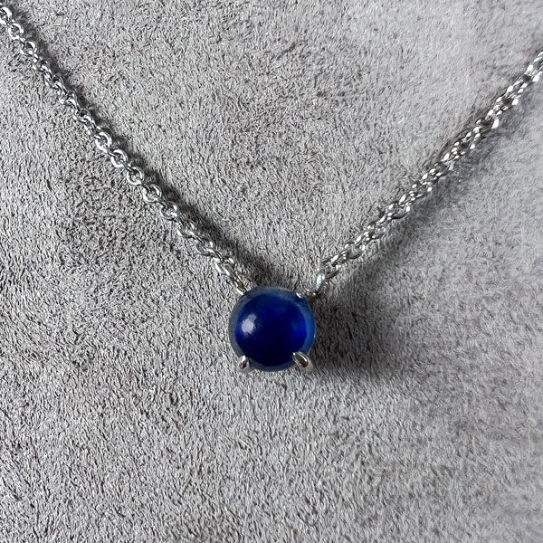 Sapphire Cabochon Necklace - Image 2