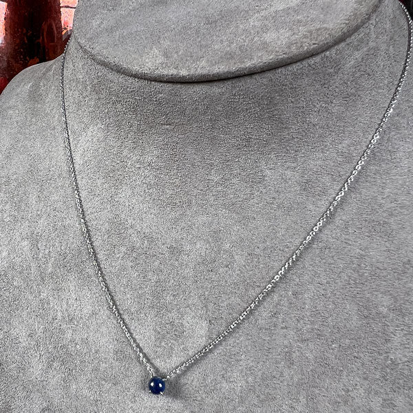 Sapphire Cabochon Necklace - Image 3