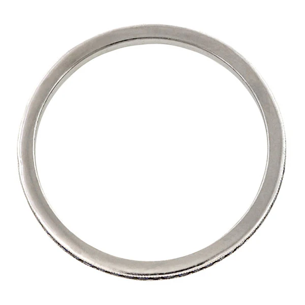 Sapphire Eternity Wedding Band, Platinum - Image 2