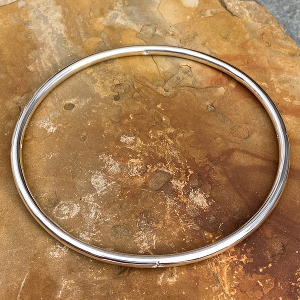 Single Station Diamond Bangle Bracelet- Heirloom by Doyle & Doyle - Image 5