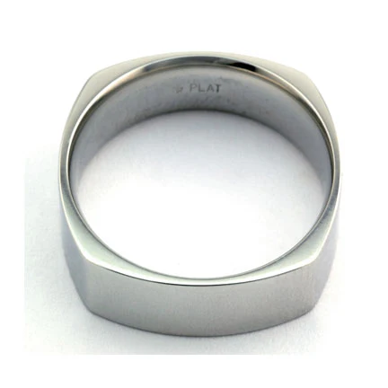 Square Wedding Band Ring - Image 2