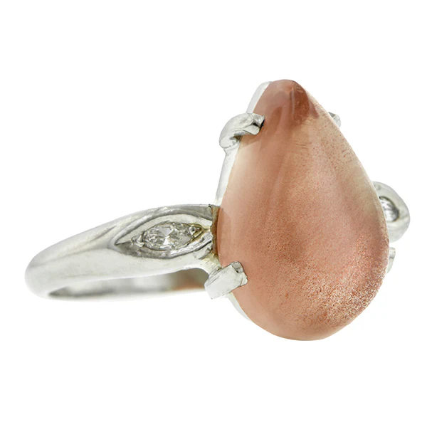 Sunstone & Diamond Ring - Image 2