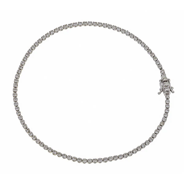 Super Skinny Diamond Tennis Bracelet - Image 3