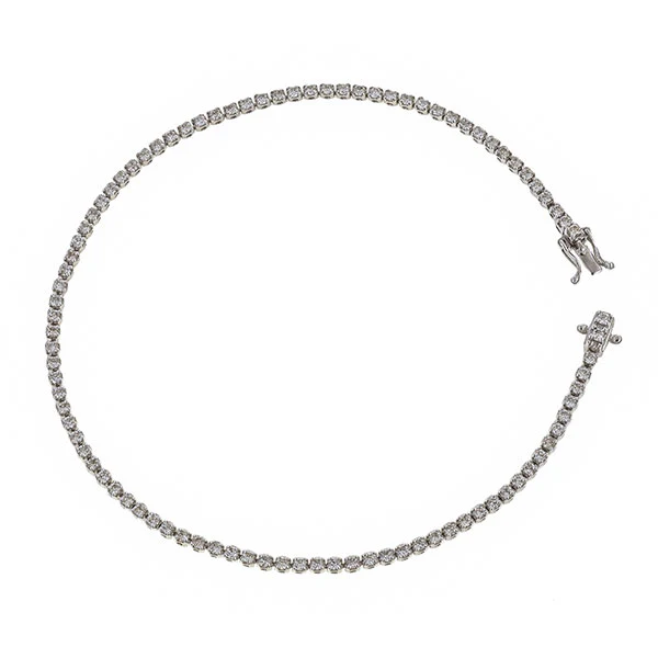 Super Skinny Diamond Tennis Bracelet - Image 5