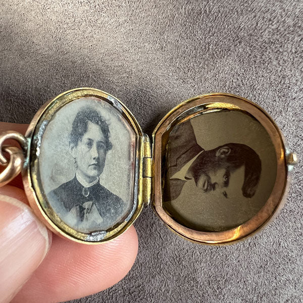 Victorian Checkerboard Locket Pendant - Image 4