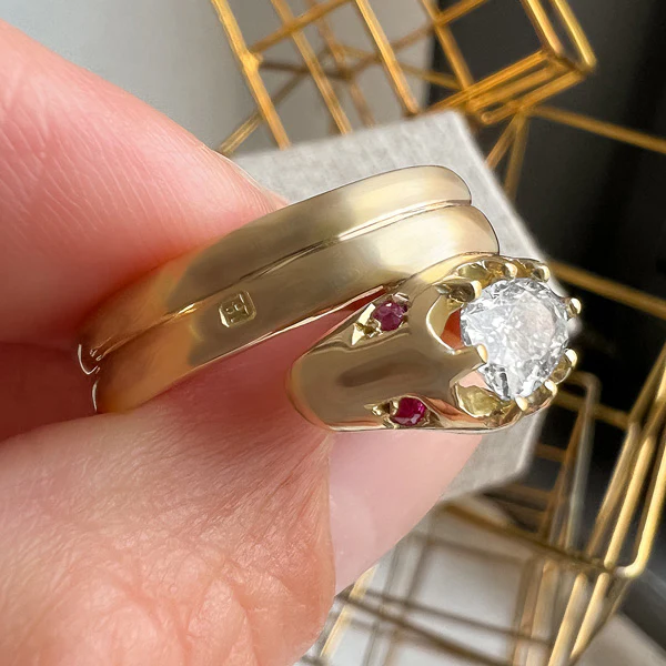 Victorian Diamond Snake Ring - Image 4