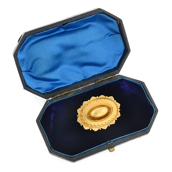 Victorian Locket Back Target Brooch - Image 3