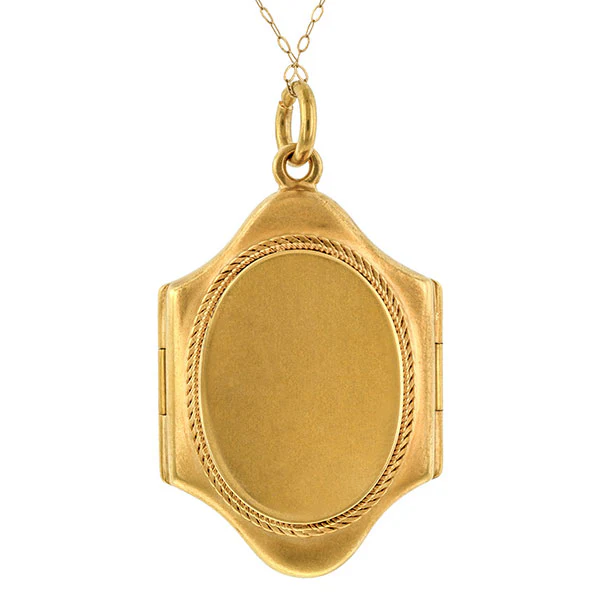 Victorian Multipage Locket Pendant Necklace - Image 3