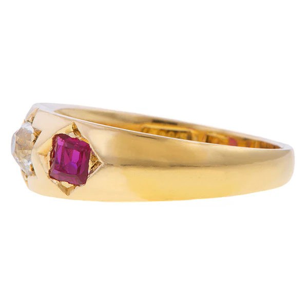 Victorian Old Mine & Ruby Ring - Image 4