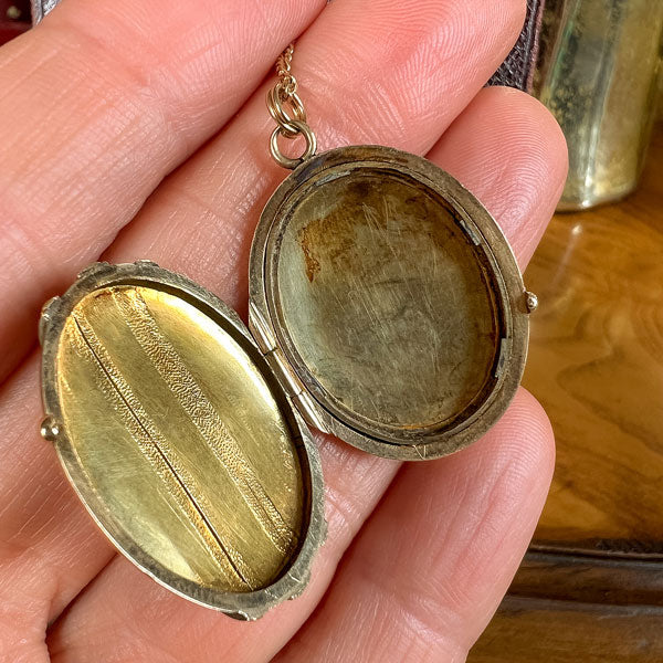 Antique Victorian Oval Locket, 1876 - Image 4