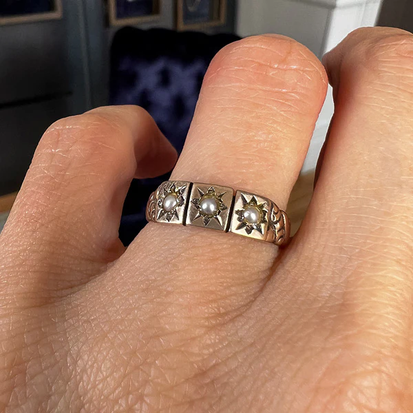 Victorian Pearl Ring - Image 3