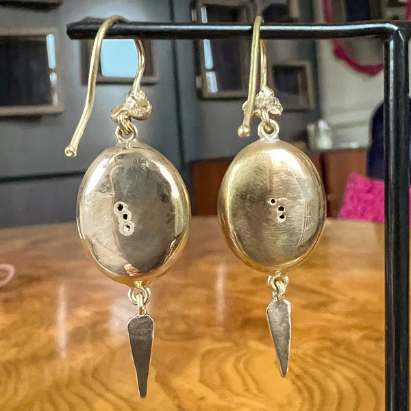 Victorian Turquoise Drop Earrings - Image 3