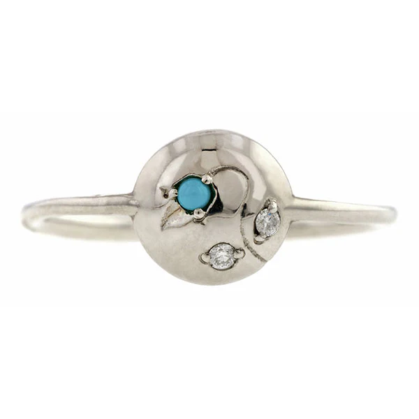 Vine Button Ring- Heirloom by Doyle & Doyle - Image 5