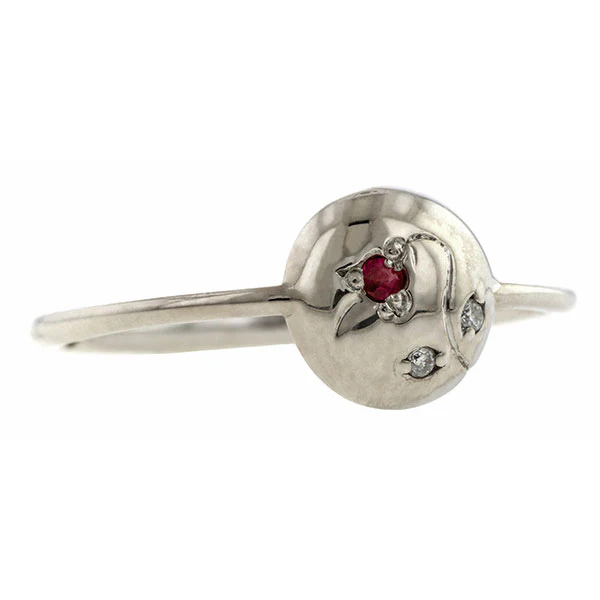 Vine Button Ring- Heirloom by Doyle & Doyle - Image 9
