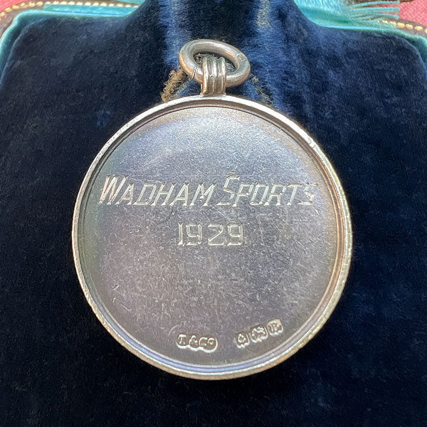 Vintage Art Deco High Jump Medal, 1926 - Image 2