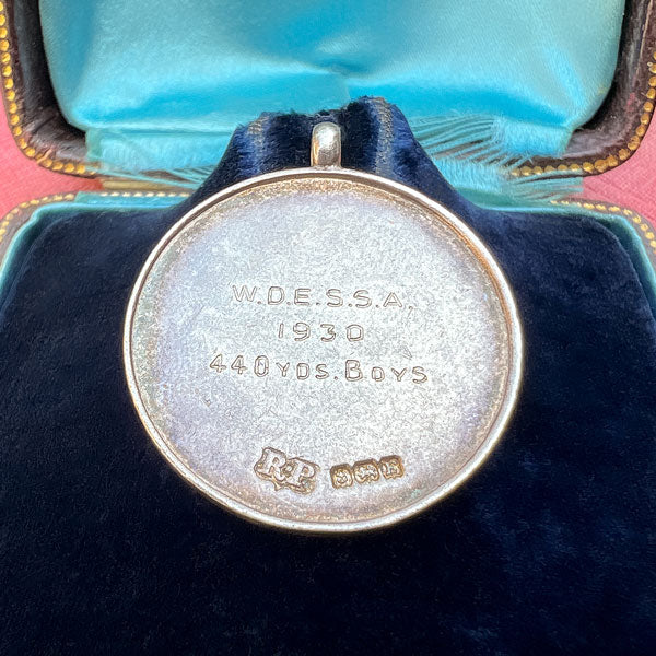 Vintage Art Deco Track Medal, 1930 - Image 2