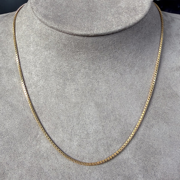 Vintage Box Link Chain Necklace - Image 2