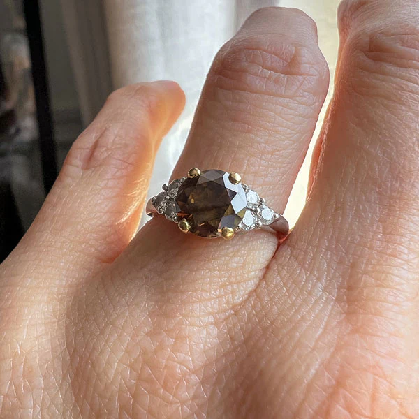 Vintage Fancy Brown Diamond Ring, RBC 1.75ct. - Image 2