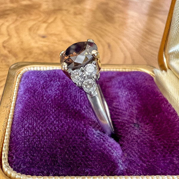 Vintage Fancy Brown Diamond Ring, RBC 1.75ct. - Image 4