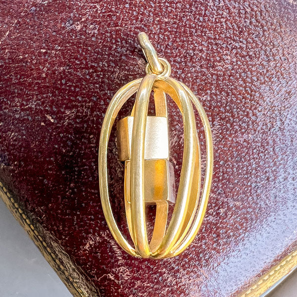Vintage Caged Dice Charm - Image 2