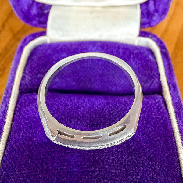 Vintage Channel Set Diamond Band, Size 7 1/2 - Image 3