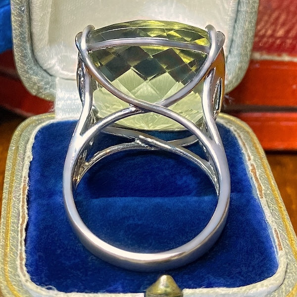 Vintage Citrine & Diamond Ring - Image 3