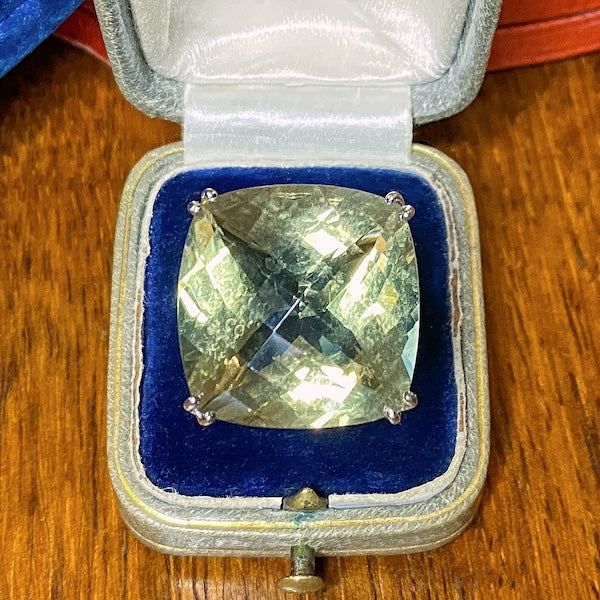 Vintage Citrine & Diamond Ring - Image 4