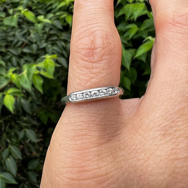 Vintage Diamond Band, 8-23-58, Size 4.5 - Image 2