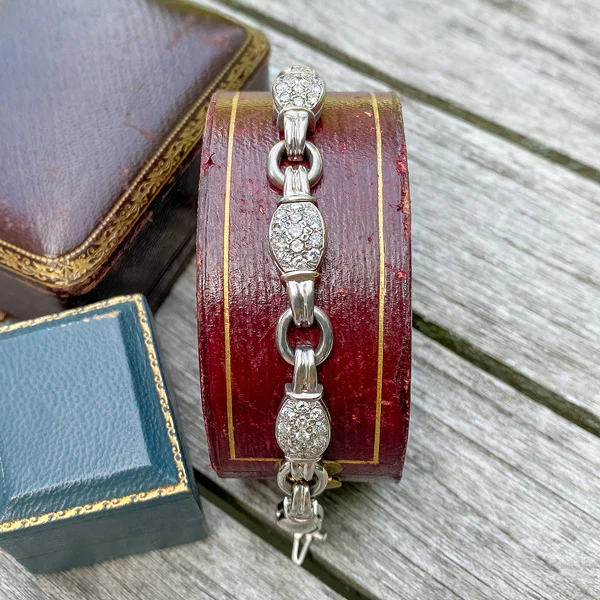 Vintage Diamond Link Bracelet