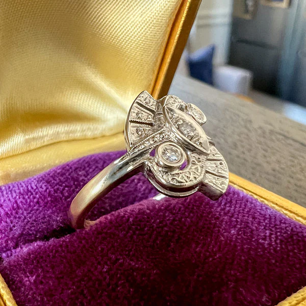 Vintage Diamond Cluster Ring - Image 5