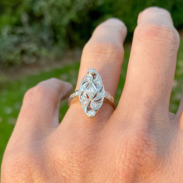 Vintage Diamond Dinner Ring - Image 3