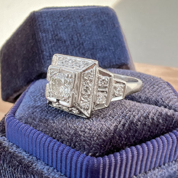 Vintage Diamond Engagement Ring, 0.35ct. - Image 3