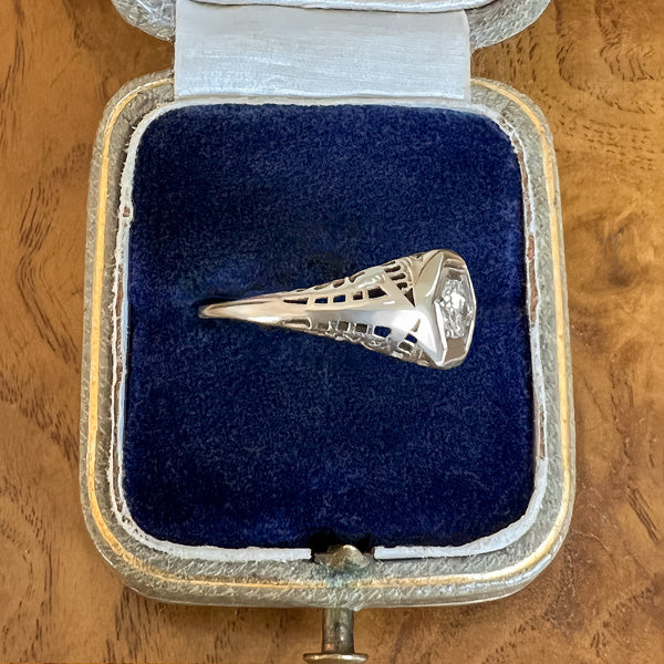 Vintage Diamond Engagement Ring, RBC 0.20ct. - Image 4