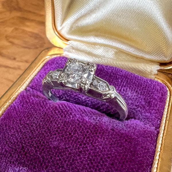 Vintage Diamond Engagement Ring, RBC 0.25ct. - Image 3