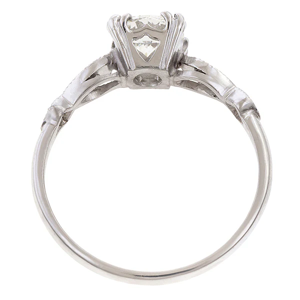 Vintage Diamond Engagement Ring, RBC 0.91ct. - Image 5