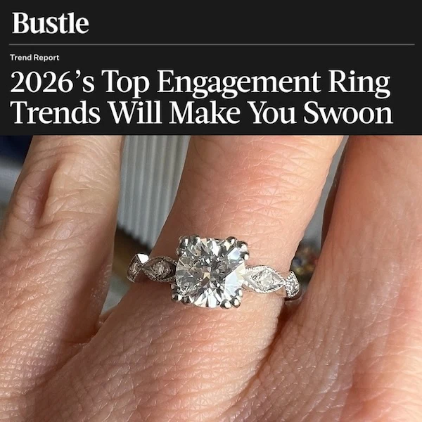 Vintage Diamond Engagement Ring, RBC 0.91ct. - Image 6