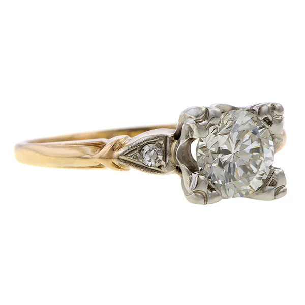 Vintage Diamond Engagement Ring, RBC 0.92ct. - Image 2