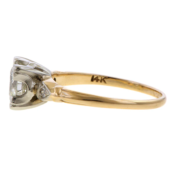 Vintage Diamond Engagement Ring, RBC 0.92ct. - Image 3