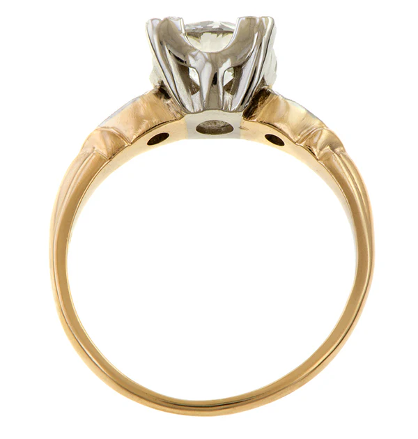 Vintage Diamond Engagement Ring, RBC 0.92ct. - Image 4
