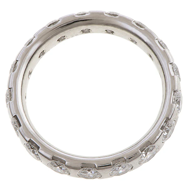 Vintage Diamond Eternity Band Ring, Size 7 - Image 2