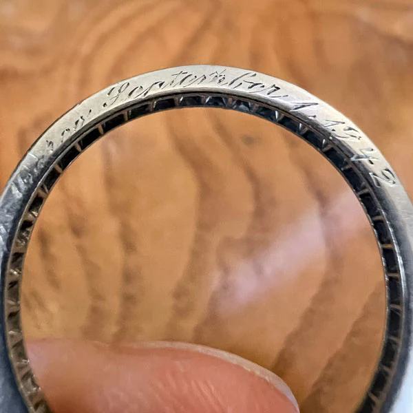 Vintage Diamond Eternity Wedding Band Ring, Size 6.25 - Image 4