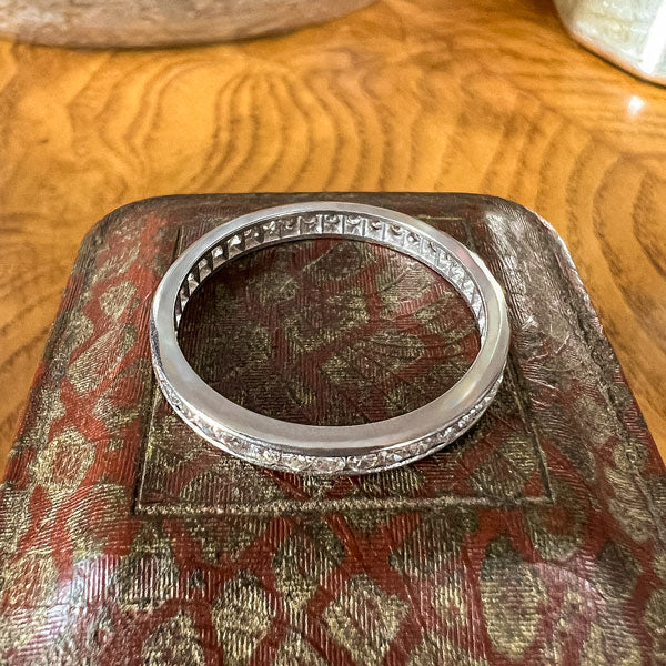 Vintage Diamond Eternity Wedding Band Ring, Size 10 - Image 2