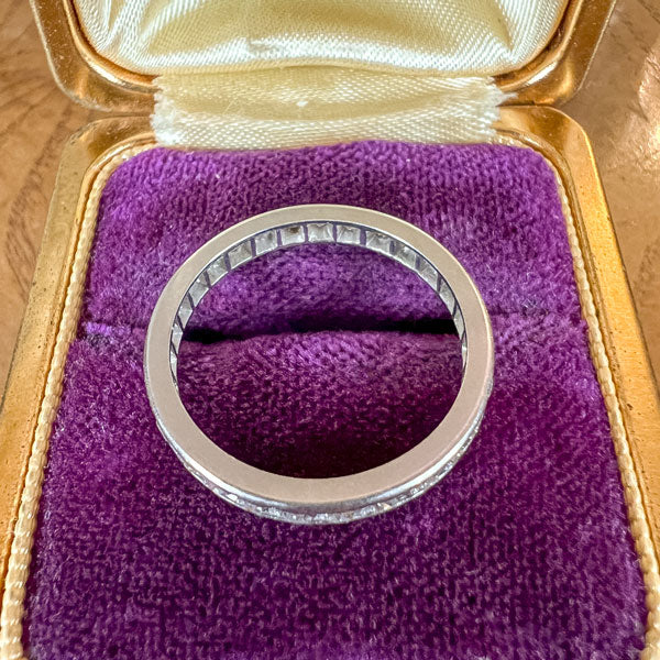 Vintage Diamond Eternity Wedding Band Ring, Size 7 1/4 - Image 3