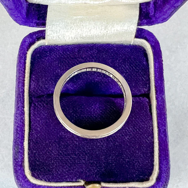 Vintage Diamond Eternity Wedding Band Ring, Size 6 - Image 3