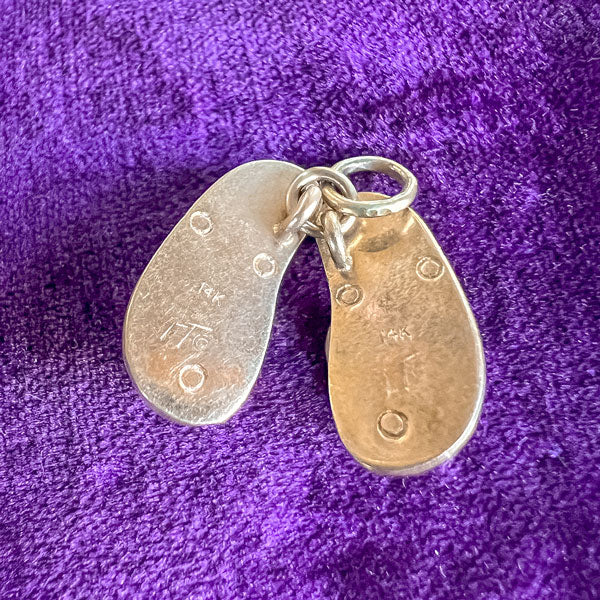 Vintage Diamond Flip Flop Pendant - Image 3