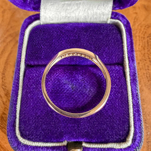 Vintage Diamond Gold Band Ring, Size 6 1/4 - Image 3