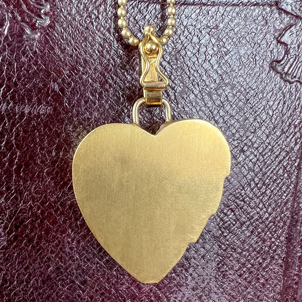 Vintage Diamond Heart Pendant - Image 3