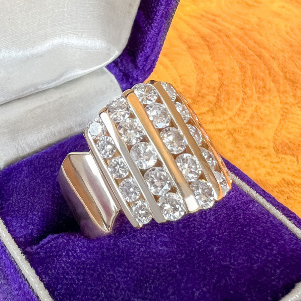 Vintage Diamond Cocktail Ring - Image 3