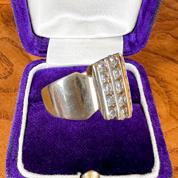 Vintage Diamond Cocktail Ring - Image 4